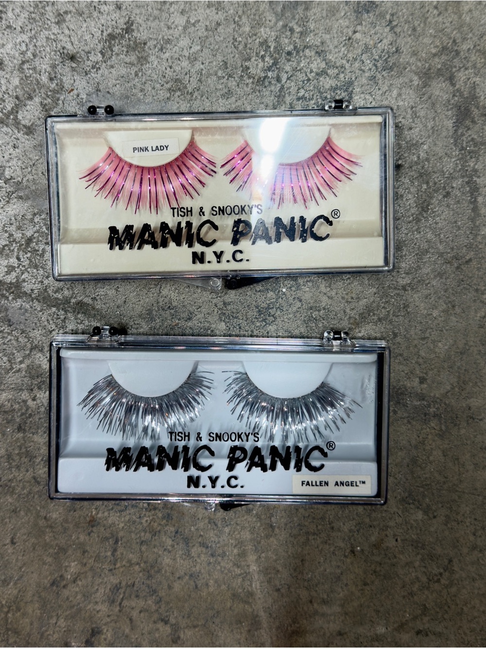 Manic Panic Pink Lady and Fallen Angel False Eyelashes Set Pink & Black False